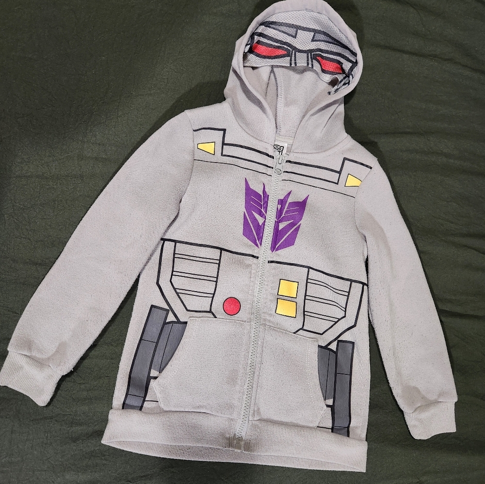 Kids Gray Transformer Hoodie